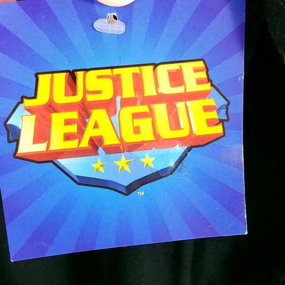 Justice League Graphic Pullover Hoodie Men's Large Black Red DC Comics - Picture 4 of 8